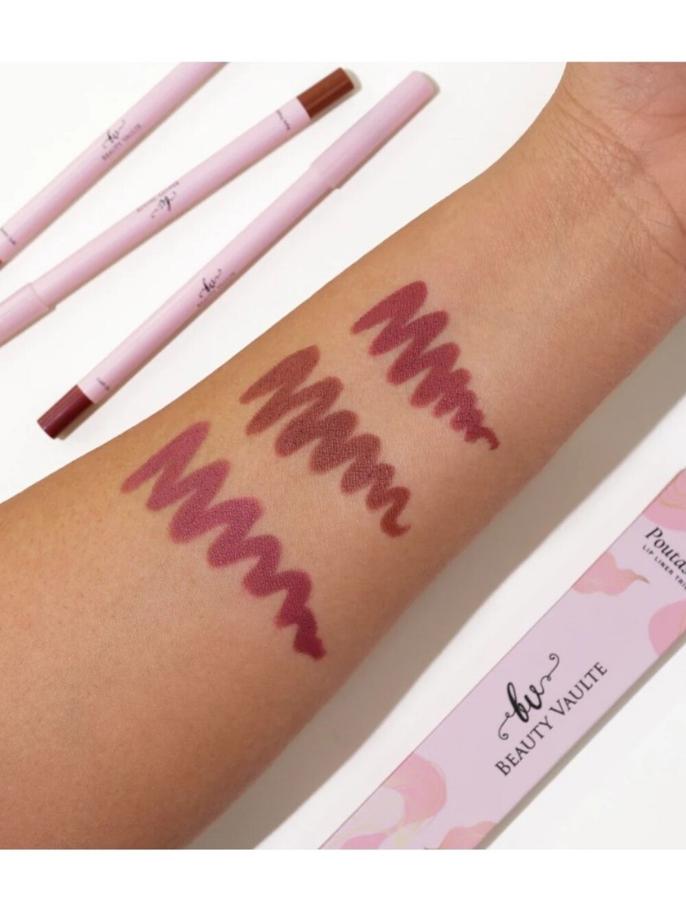 3/$30 Beauty Vaulté Lip Liner Set — Mauve Rose Trio